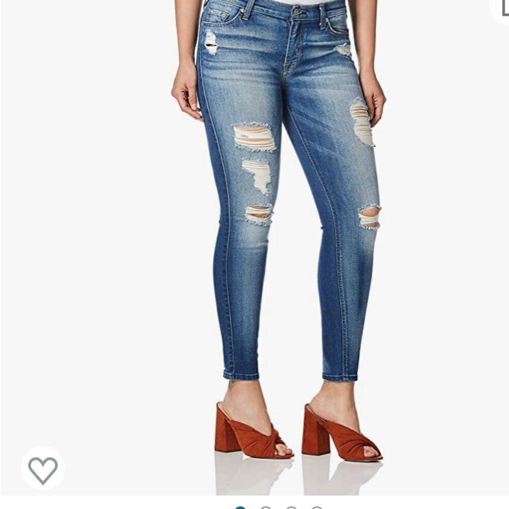 7 For All Mankind Women's Mid Rise Skinny Fit Ankle Jeans. size 27